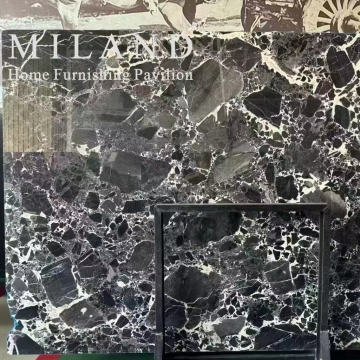 Bvlgari Black Marble Slabs for Interior Wall Panels