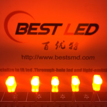 Super Brightness 2 * 3 * 4 Rectangle Orange LED