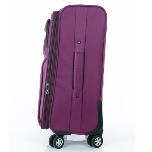 fabric luggage bags purple color strong trip bags