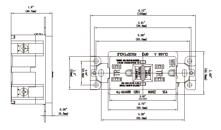 GFCI 15A TR&WR