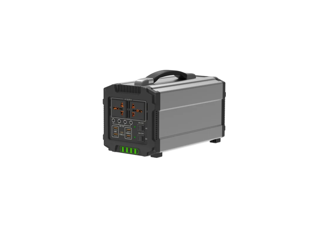 Portable Handle Design High Energy Density Support Solar Support Solar Charge Storage 500W Portable Emergency Power Supply