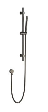 Brass Brushed Gun Metal Shower Set