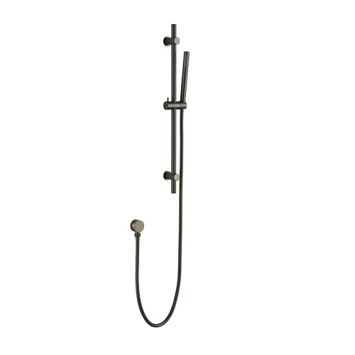 Latão escovado gun metal shower set