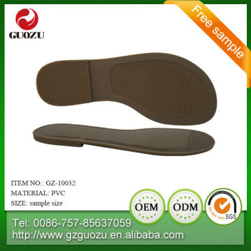 pvc durable famale leisure sandal sole for sale