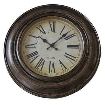 Antigo relógio de parede antigo, medidas 45,5 x 45,5 x 4,8 cm