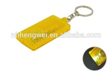 Safety LED Flashing Reflector keychain Light
