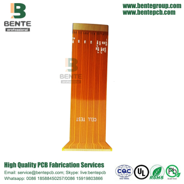 Flex PCB 1 Layer Golden Finger 20U" High Precision