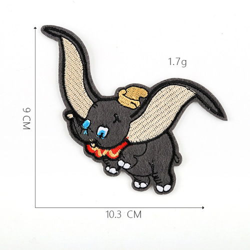 Patch de broderie chat et souris de dessin animé