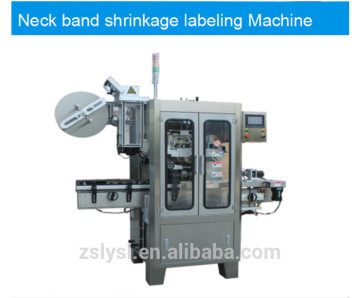 Neckband shrinkage labeling machine