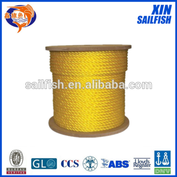 3/8 in. x 600 ft. Twisted Poly Rope Yellow XINSAILFISH
