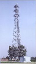 square communication tower