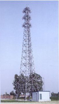square communication tower