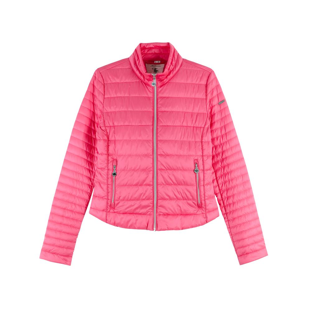 Chaqueta rosa corta