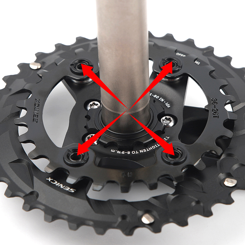 MTB Crankset па-за дарогай сплава двайная сетка