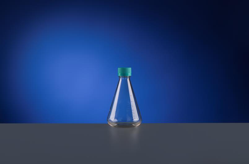 500ml polykarbonaatti Erlenmeyer Flasks litteä pohja