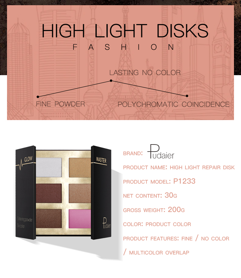 High Quality Powder Contour Palette Custom Pressed Powder Palette Face Contour Kit