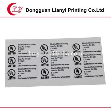 Grey color printing paper sticker