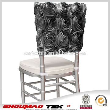 factory fancy flower half back chair cover