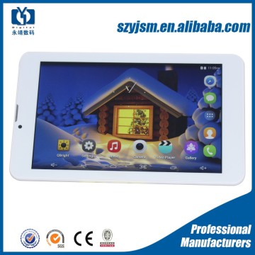 3G quad core Android tablet 7 inch quad core dual sim tablet