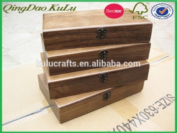 factory price antique old finishing wooden suitcase gift box