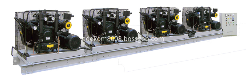 High pressure piston air compressor