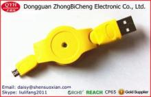Colorful Retractable Charger Connector Flex Micro Usb Cable