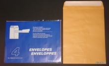 Ribble Manila Peel-n-Seal Envelope White Paper 10*15 inch 100gsm C4 Office Envelope