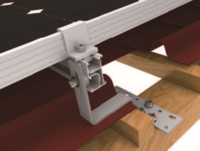 Sistema de techo de azulejos T-rail