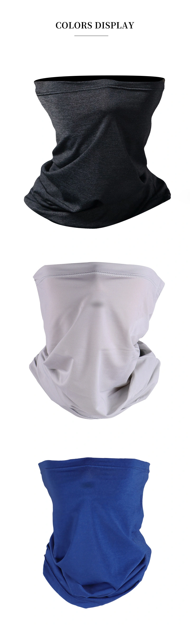 Custom Logo Seamless Headwear Multifunctional Face Mask Pm2.5 Tubu Bandana with Filter Membrane Inside