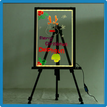 Factory price board 90 flashing modes light menu board transparent tempered glass panel advertisment