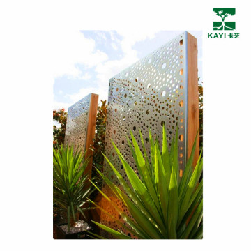 Metal laser cut panels for garden