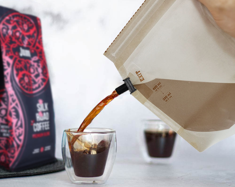 custom printed organic chamberlain coffee brew bags
