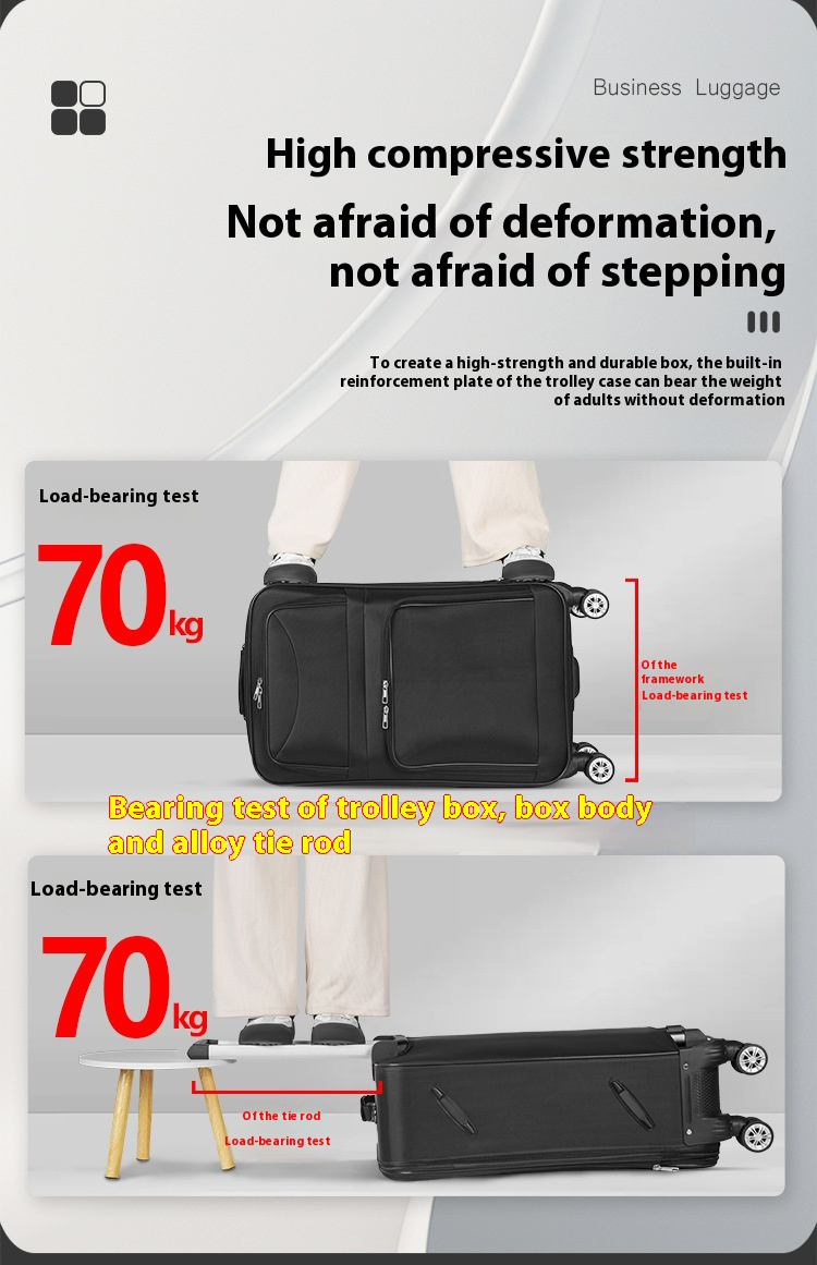ကြီးမားသောစွမ်းရည်အောက်စ်ဖို့ဖောလန့်အထည်လွှင့်စက်အိတ်အသေး Large Capacity Oxford Cloth Trolley Bag Case