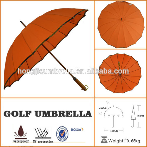 Super Mini Umbrella Straight Wedding Umbrella solid 16k golf umbrella