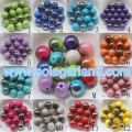 6-20MM Super Shiny Plastic Juicy Globe Beads Metallic Two Tone