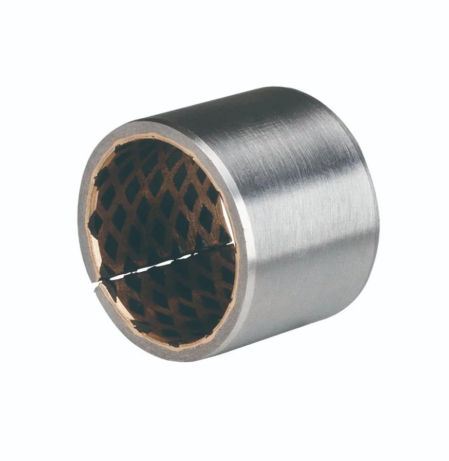 Customize Steel Base Copper Alloy and Graphite Sleeve Machinery Bimetal Bushing.