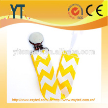 NEW Style Teething Baby Pacifier Holder, 2017 Pacifier clip Plastic Pacifier holder,grosgrain Ribbon