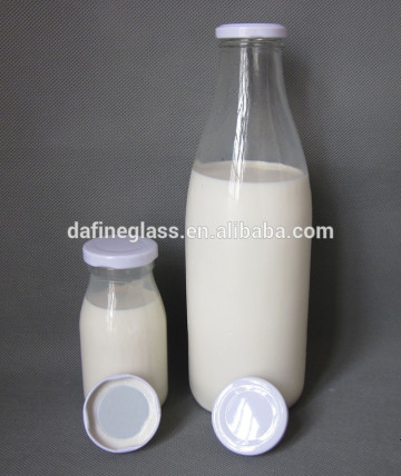 1000ml big size glass dairy milk bottles glass orange juice bottles glass packaging of juice