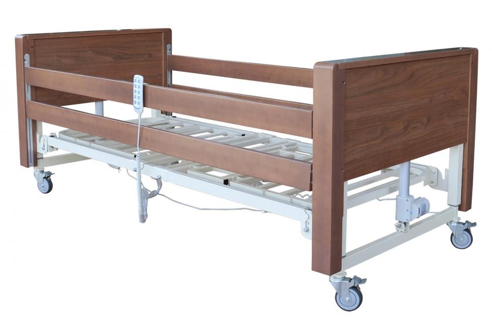 Community Low Profiling Bed with Wooden Side Rails