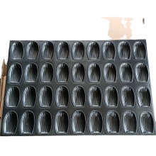 Black Non-Stick Madeleine Mold Cake Pan for Oven Baking