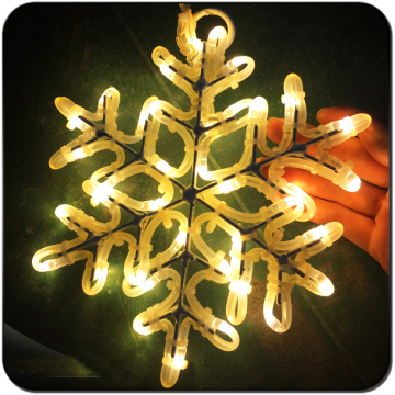 Led window hanging snowflake lights