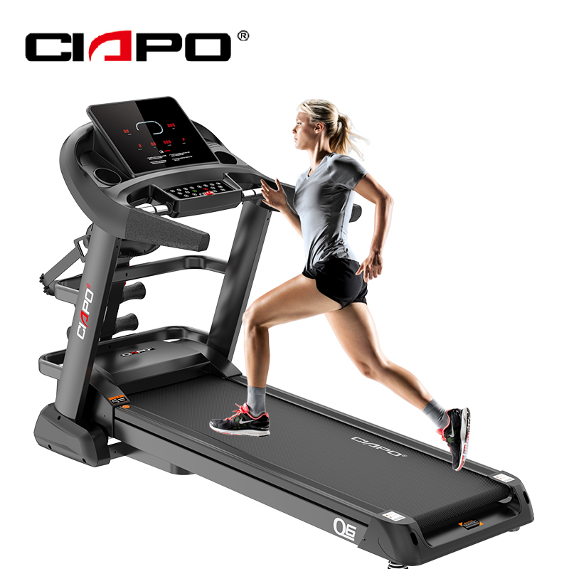 2021 new arrival commercial treadmill with capacitive lcd touch screen ac motor 2hp motorized treadmill