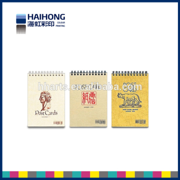 High quality sprial bound postcard book printing