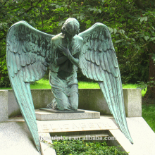 High quality metal craft graveyard bronze cemetery statue