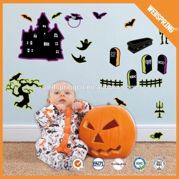 2015 new design halloween wall sticker in home decor