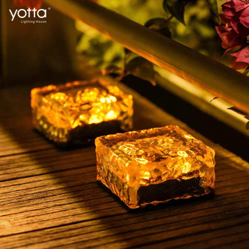 3W Decoration Solar 3500K Garden LED Floor Brick Lights