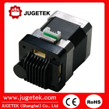 Integrated stepper motor and driver controller with RS485, CANOpen, RS232 bus protocol