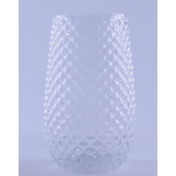 Clear Hobnail Highball Wine Glass Set