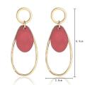 Geometric drop shaped earrings pendant acrylic plate alloy women's gold earrings earrings jewelry gifts