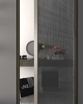 Modern Slim-Frame Glass Hinged Door for Interiors